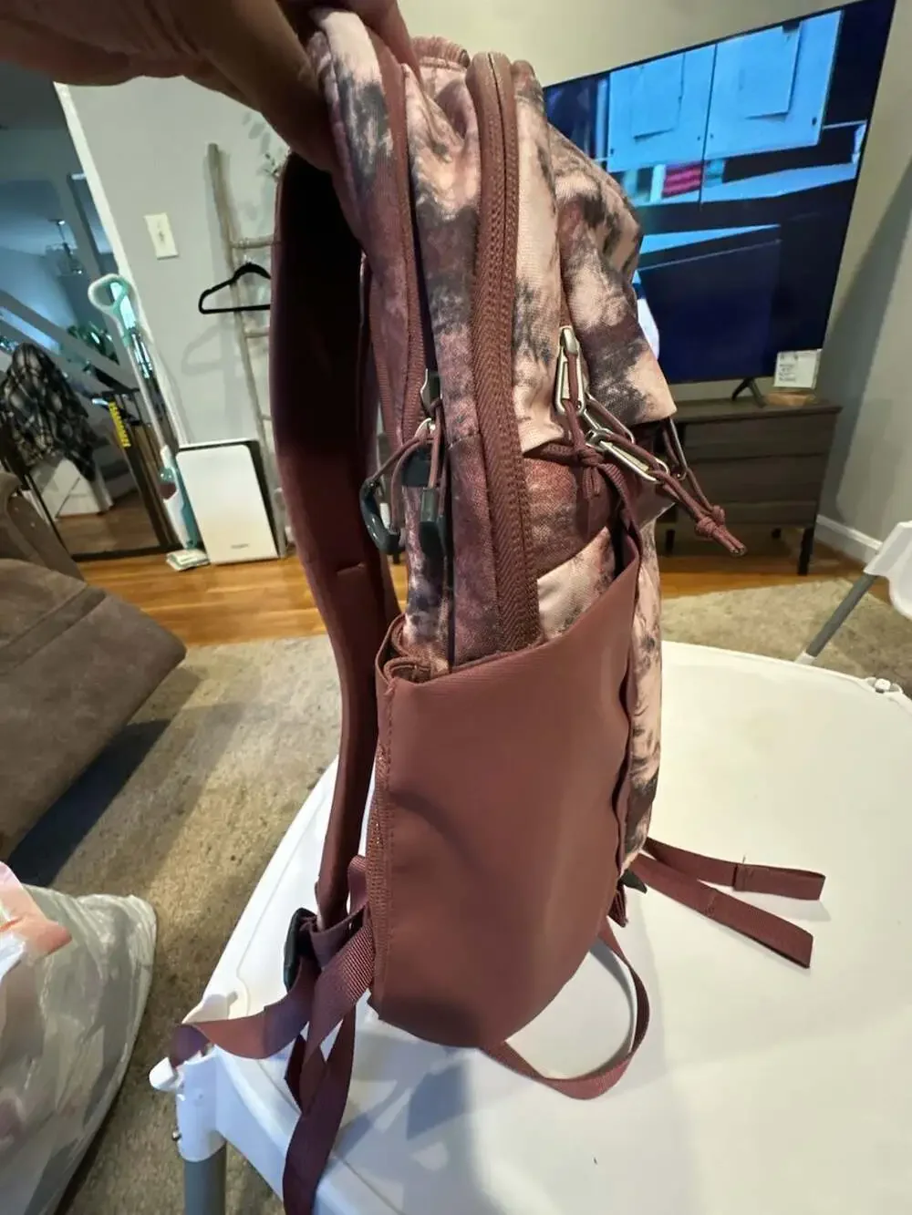 The North Face Women's Surge FlexVent Backpack Rosegold Pink Tie Dye